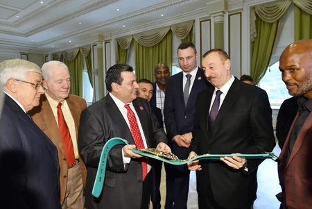 President Ilham Aliyev receives participants of 55th Convention of World Boxing Council