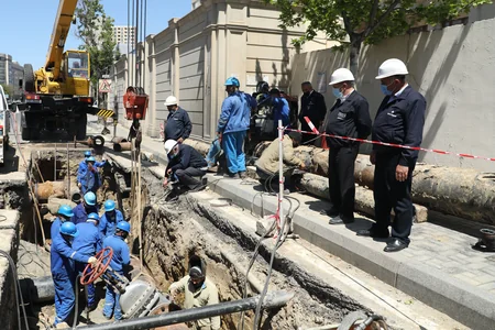 20 min abonentə xidmət edəcək köhnə qaz xətti yenilənib