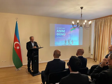Şəhidlərimizin əziz xatirəsi Strasburqda anılıb