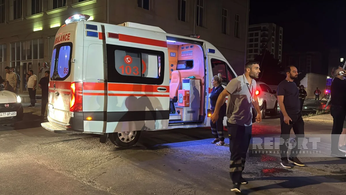 Sumqayıtda çoxmərtəbəli binadakı yanğın söndürülüb, 7-si uşaq olmaqla 22 nəfər təxliyə olunub - YENİLƏNİB