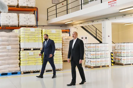 Prezident Hacıqabul Sənaye Məhəlləsinin açılışında iştirak edib - YENİLƏNİB