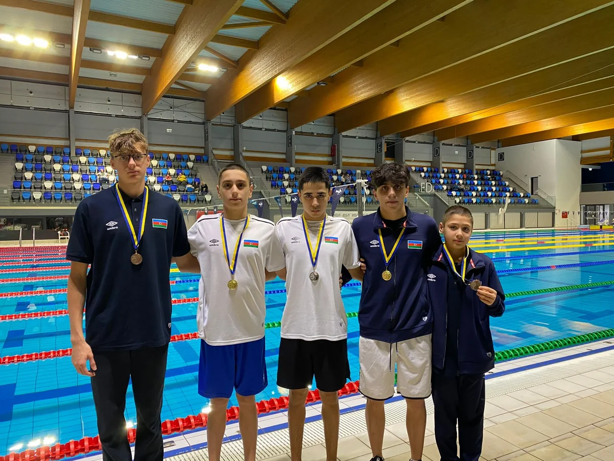 Azərbaycan üzgüçüləri beynəlxalq turnirdə 4 qızıl, 1 gümüş medal qazanıblar
