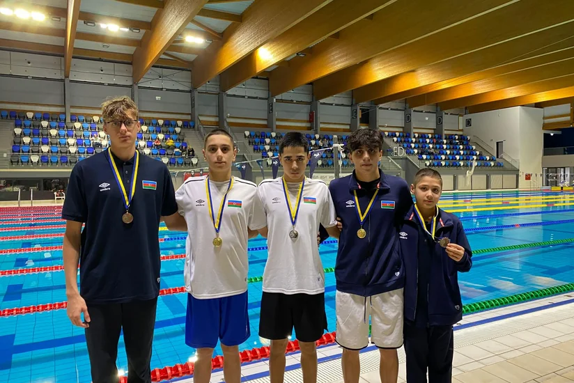 Azərbaycan üzgüçüləri beynəlxalq turnirdə 4 qızıl, 1 gümüş medal qazanıblar