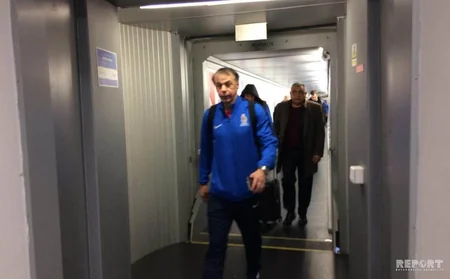 Azərbaycanın futbol millisi Zaqreb şəhərinə çatıb