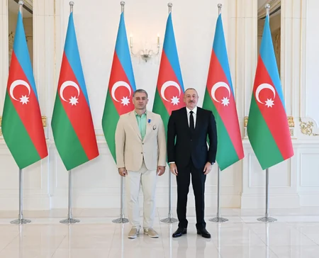 President Ilham Aliyev receives Azerbaijani athletes who won medals at Paris Summer Olympic Games and their coaches - UPDATED