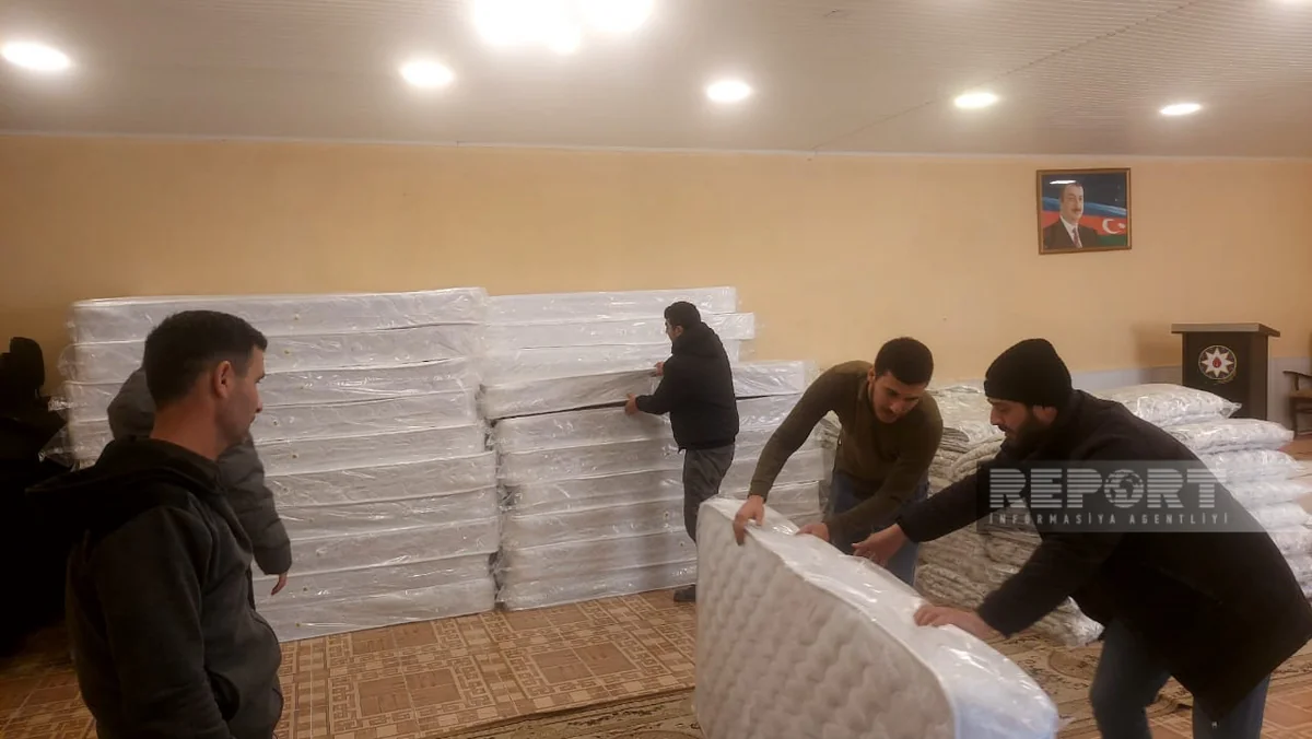 Türkiyəyə humanitar yardım aksiyasına Saatlı və Hacıqabul sakinləri də qoşulub 
