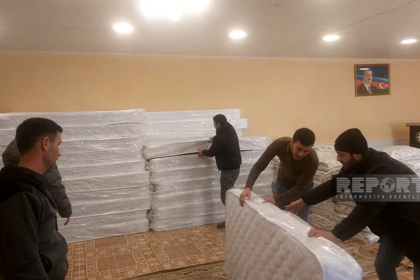 Türkiyəyə humanitar yardım aksiyasına Saatlı və Hacıqabul sakinləri də qoşulub 