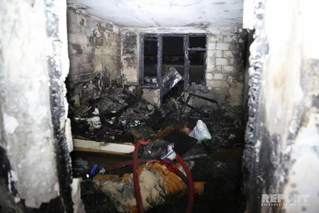 Bakıda yataqxanada baş vermiş yanğın zamanı 5 nəfər xəsarət alıb - VİDEO - FOTO - YENİLƏNİB