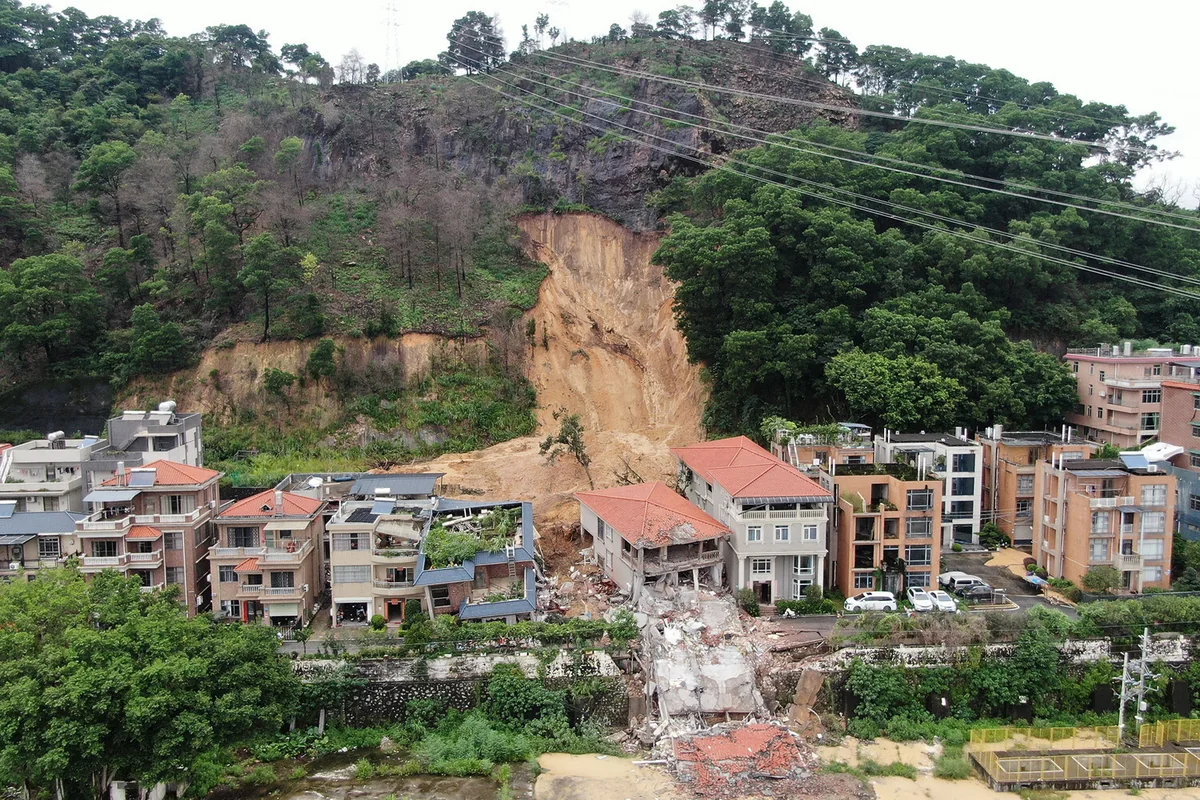 2 confirmed dead, 5 still missing after landslide in China's Guangzhou
