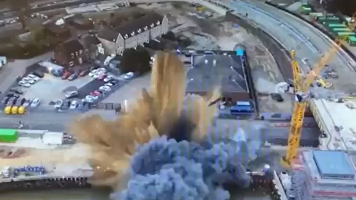 В Англии взорвалась бомба времен Второй мировой войны