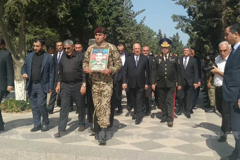 Рядовой Бахтияр Мурадов похоронен на Аллее шехидов в Сумгайыте