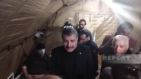 Fəxrəddin Koca müayinə edilən azərbaycanlı xilasedicilərin səhhəti ilə maraqlanıb