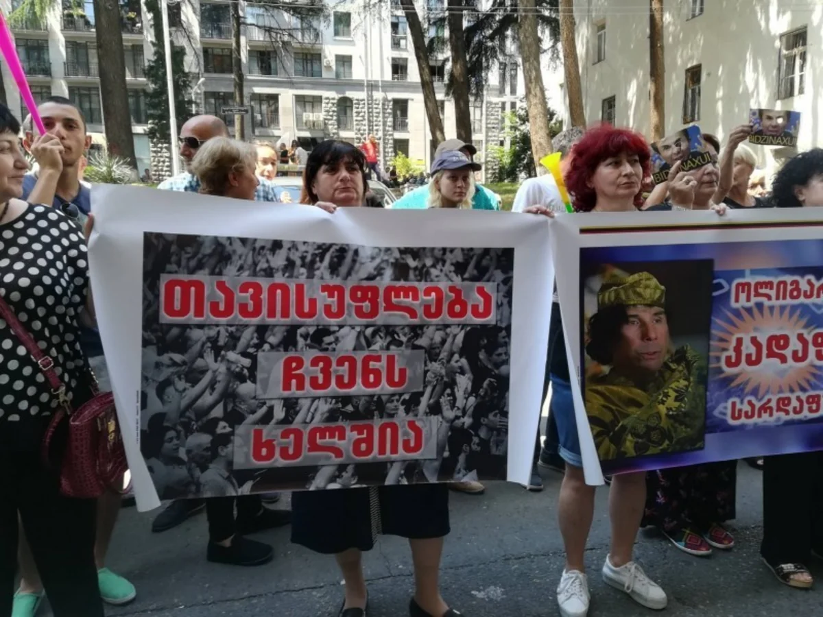 Заседание парламента Грузии проходит на фоне акции протеста