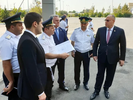 DGK sədri Biləsuvar gömrük postunda mövcud vəziyyətlə tanış olub