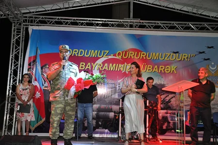 Azərbaycanın hərbi hissələrində bayram tədbirləri keçirilir