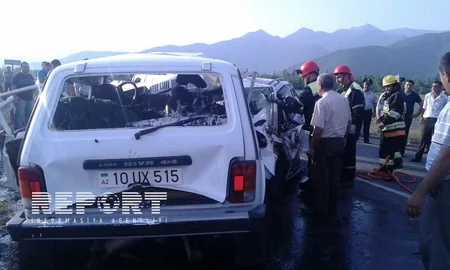 Qaxda ağır yol-nəqliyyat hadisəsi: 5 ölü - YENİLƏNİB