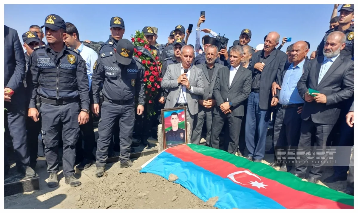 Yol qəzasında həlak olan polis serjantı Naxçıvanda dəfn edilib - YENİLƏNİB