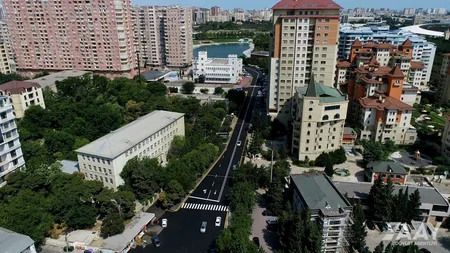 Bakının Kazım Kazımzadə küçəsi təmir edilib