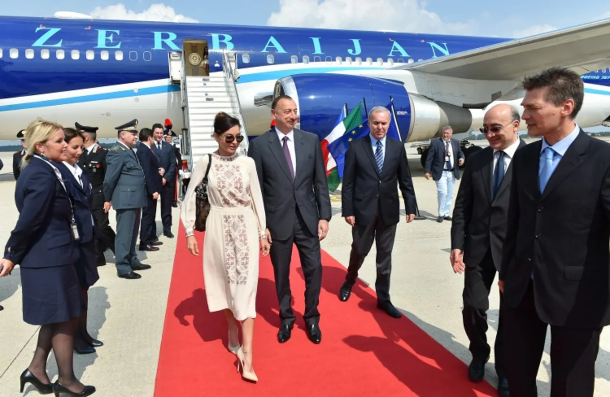 ​President Ilham Aliyev arrived in Italy on a working visit