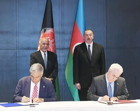President Ilham Aliyev met with Afghan President Mohammad Ashraf Ghani