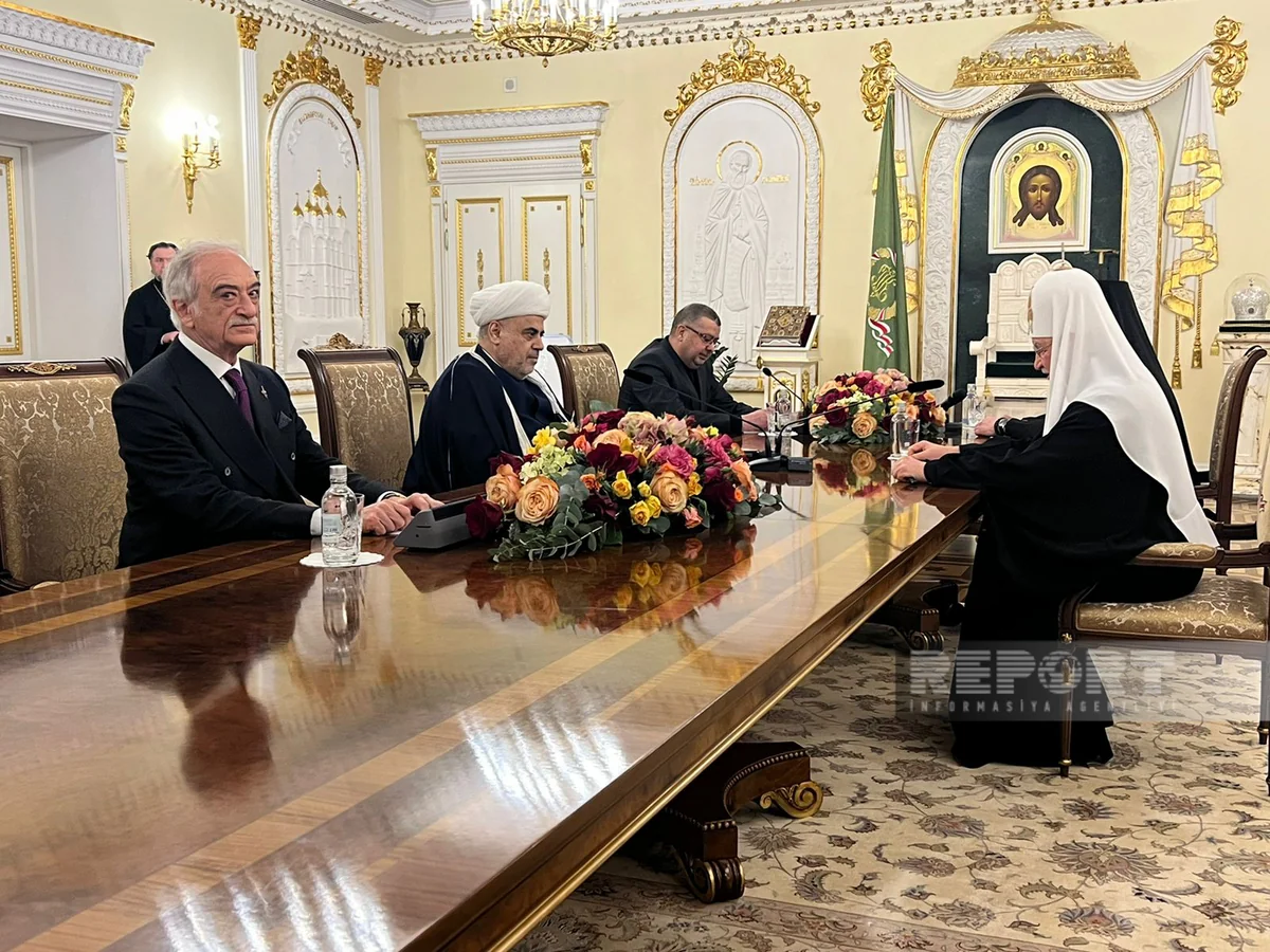 Allahşükür Paşazadə Moskvanın və bütün Rusiyanın Patriarxı ilə görüşüb