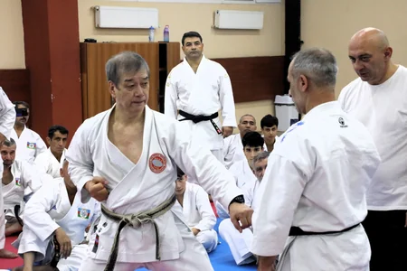 Məşhur karate ustasının rəhbərliyi ilə Bakıda seminar keçirilib