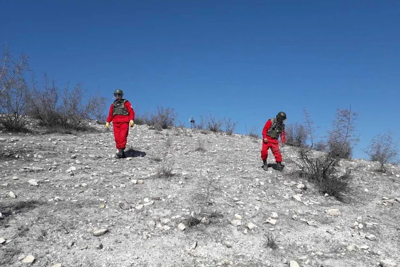 Qazaxda 1 top mərmisi və 6 mina tapılıb