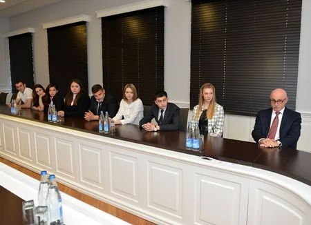 Mikayıl Cabbarov I Avropa Oyunlarında iştirak edəcək idmançı və məşqçilərlə görüşüb