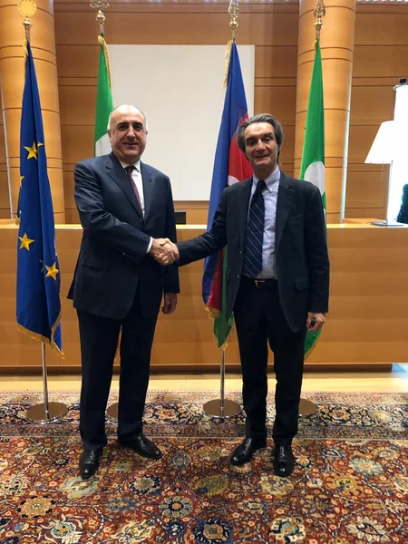Elmar Məmmədyarov İtaliyanın Lombardiya regionunun prezidenti ilə görüşüb