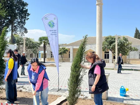 Samuxda ağacəkmə və təmizlik aksiyası keçirilib