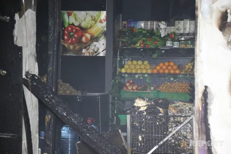 Bakıda Neptun market yanıb - FOTO - VİDEO - YENİLƏNİB