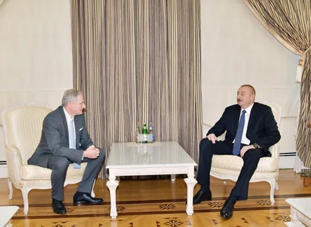 President Ilham Aliyev receives IAF executive director