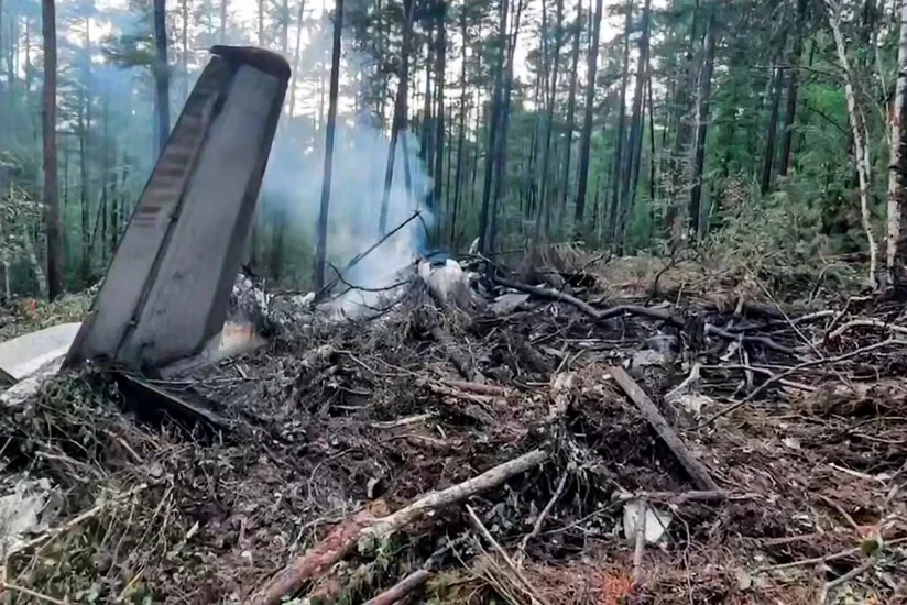 Следком РФ завершил осмотр места падения Ан-24 близ Тынды