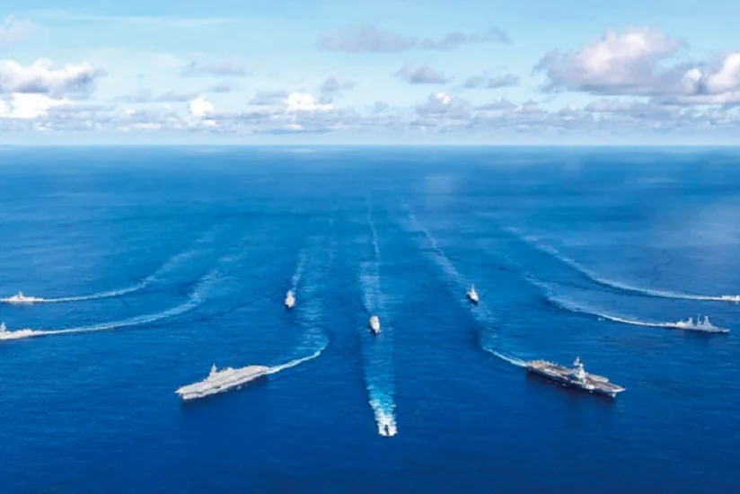 Южная Корея, США и Япония провели учения ВМС с авианосцем