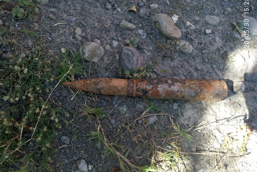 Balakəndə zenit top mərmisi aşkarlandı