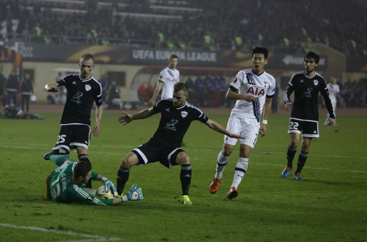 “Qarabağ” – “Tottenhem” qarşılaşmasında qonaqlar minimal hesabla qalib gəliblər