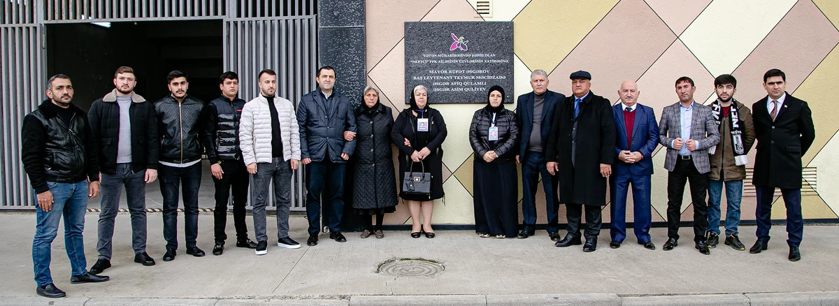 “Bakcell Arenada şəhidlərin adına “Xatirə Lövhəsi” açılıb