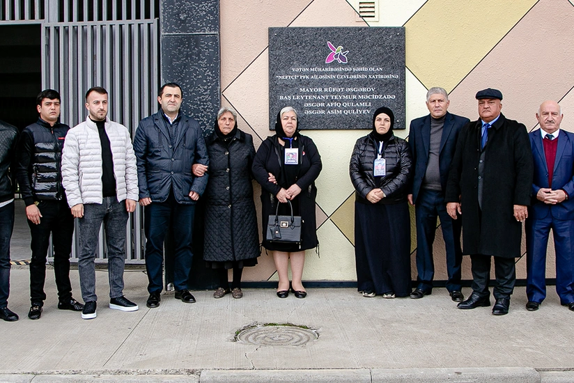 “Bakcell Arenada şəhidlərin adına “Xatirə Lövhəsi” açılıb