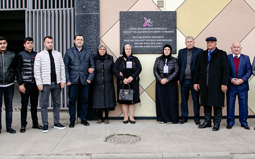 “Bakcell Arenada şəhidlərin adına “Xatirə Lövhəsi” açılıb