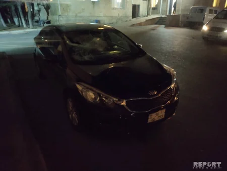 Sabunçuda sərxoş piyadanı maşın vurub - FOTO