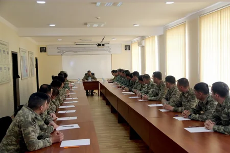 Zakir Hasanov takes part in the opening of the Air Force Training Center
