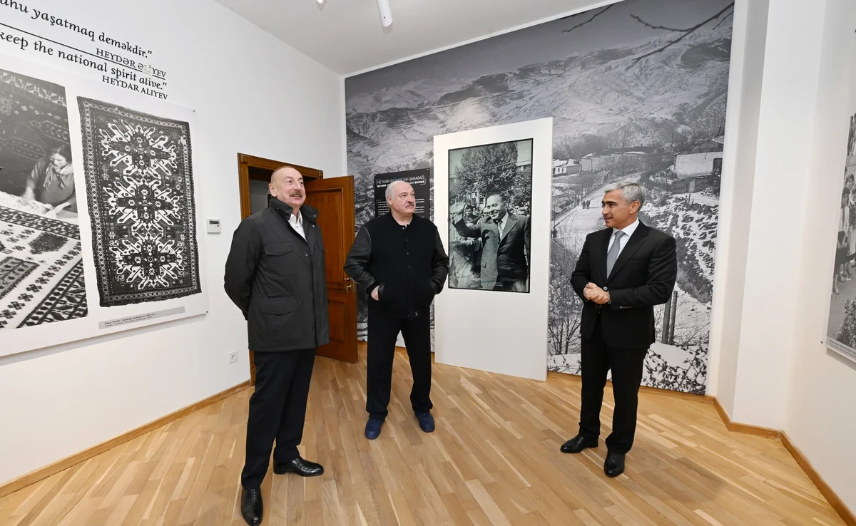 Presidents of Azerbaijan and Belarus view 'Heydar Aliyev and Garabagh' exhibition in Shusha