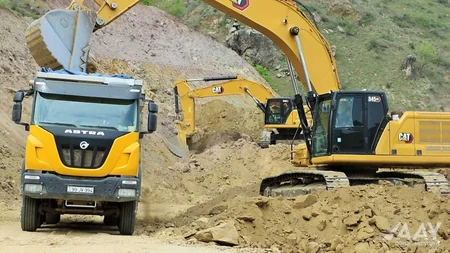 Qubadlı-Eyvazlı avtomobil yolunun tikintisi davam etdirilir