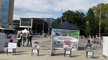 Azerbaijanis hold exhibition-picket in front of UN office in Geneva