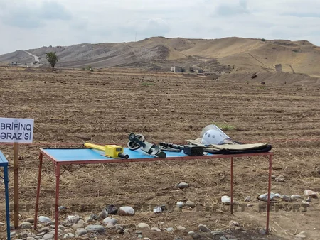 International travelers view demining works in Azerbaijan's Jabrayil 