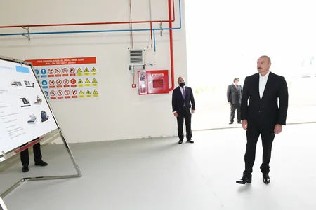 Prezident Hacıqabul Sənaye Məhəlləsinin açılışında iştirak edib - YENİLƏNİB