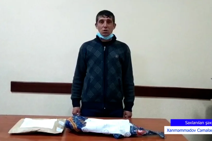 Beyləqanda torpağın altında silah-sursat gizlədən şəxs saxlanıldı