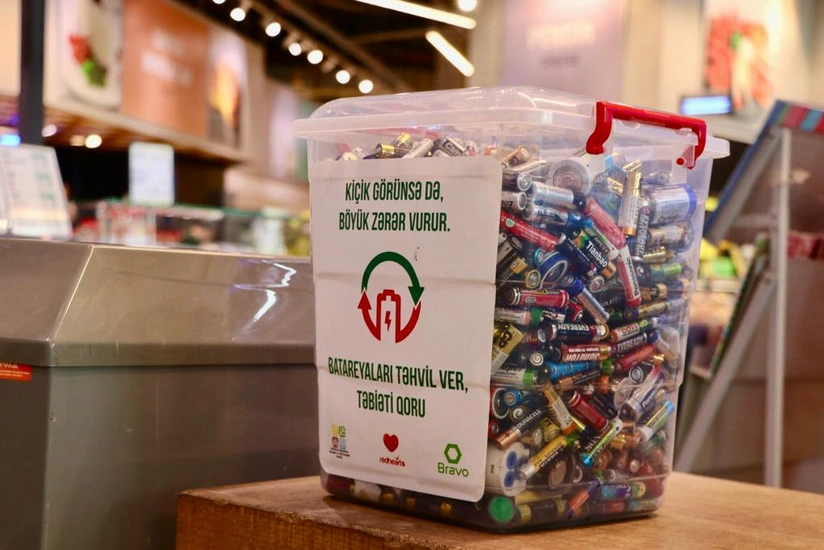 Bu il 793 kq işlənmiş batareya toplanıb