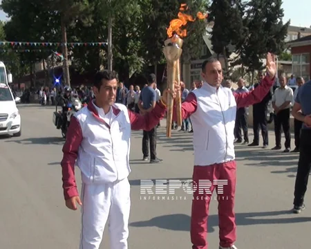 I Avropa Oyunlarının məşəli Göyçaya gətirilib - FOTO