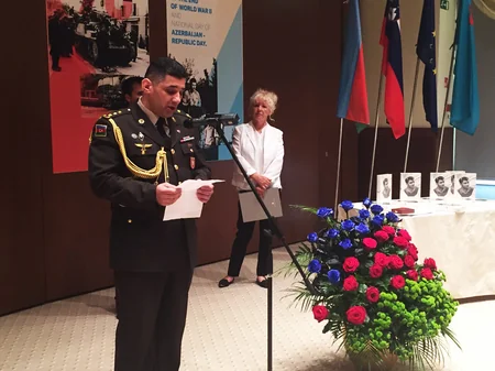 ​Sloveniyada azərbaycanlı döyüşçülərin şərəfinə ucaldılan abidənin açılışı olub